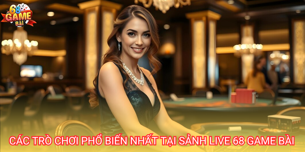 Sảnh Live Casino 68 Game Bài - Chơi Online cùng Dealer "VẾU TO" 3 Sảnh Live Casino 68 Game Bài cung cấp các game bài 3D đổi thưởng với dealer người thật chia bài