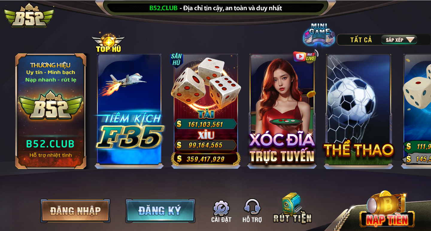 Cổng game bài đổi thưởng B52 Club